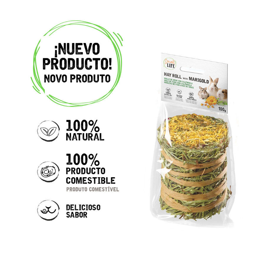 100 g Small Life Rolo de Feno com Cal&ecirc;ndula Snack para roedores e coelhos, , large Imagem n&uacute;mero 3